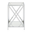 Oxford Chrome End Table with Shelf