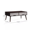Noemi Mid Century Modern Fiberboard Coffee Table