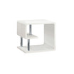 Lazer White End Table