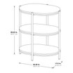 Renton 3-Tier Oval Table
