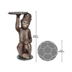 Moroccan Monkey Butler Pedestal Sculptural Table
