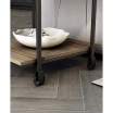Luther 22" Steel Industrial End Table
