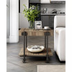 Luther 22" Steel Industrial End Table