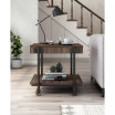 Luther 22" Steel Industrial End Table