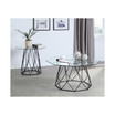 Trystance Glass Top End Table