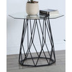 Trystance Glass Top End Table