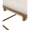 Greenwich 35" Square Upholstered Metal Base Ottoman, Coffee Table