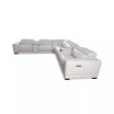 Krofton 7-Pc. Beyond Leather Fabric Sectional with 3 Power Motion Recliners and 2 Consoles