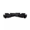 Krofton 7-Pc. Beyond Leather Fabric Sectional with 3 Power Motion Recliners and 2 Consoles