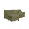 Lidia 82" Fabric 2-Pc. Reversible Chaise Sectional Sofa with Storage Ottoman - Custom Colors