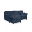 Lidia 82" Fabric 2-Pc. Reversible Chaise Sectional Sofa with Storage Ottoman - Custom Colors