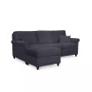 Lidia 82" Fabric 2-Pc. Reversible Chaise Sectional Sofa with Storage Ottoman - Custom Colors