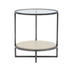 Harlow Metal Round Chairside Table