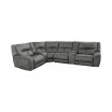 Terrine 6-Pc. Fabric Sectional with 2 Power Motion Recliners and 2 USB Consoles