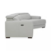 Jenneth 4Pc Leather Cuddler Sectional with 2 Power Recliners