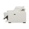 Jenneth 4Pc Leather Cuddler Sectional with 2 Power Recliners