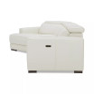 Jenneth 4Pc Leather Cuddler Sectional with 2 Power Recliners