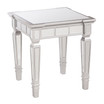Smyth Glam Mirrored Square End Table