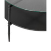 Caroline 18" Round Interchangeable Wood Glass Top Coffee Table
