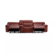Thaniel 4-Pc. Leather Sectional with 2 Power Recliners and 1 USB Console