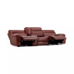 Thaniel 4-Pc. Leather Sectional with 2 Power Recliners and 1 USB Console