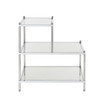 Royal Crest 2 Step Glass Chairside End Table