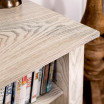58" Wood TV Stand Console with Fireplace - White
