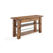 Durango Industrial Wood Console and Media Table with Shelves