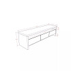 Sylvan 70.94" Medium Density Fibreboard 1-Shelf 3-Drawer TV Stand