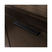 Tableau Vintage-Inspired Oak 56" TV Console on Black Metal Base