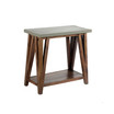 Brookside Cement-Top Wood Console and Media Table