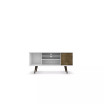 Liberty 53.14" Mid Century - Modern TV Stand with 5 Shelves and 1 Door
