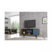 Liberty 53.14" Mid Century - Modern TV Stand with 5 Shelves and 1 Door