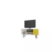 Liberty 53.14" Mid Century - Modern TV Stand with 5 Shelves and 1 Door