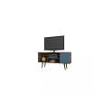 Liberty 53.14" Mid Century - Modern TV Stand with 5 Shelves and 1 Door