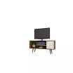 Liberty 53.14" Mid Century - Modern TV Stand with 5 Shelves and 1 Door