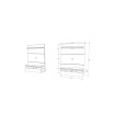 City 1.2 Floating Wall Theater Entertainment Center