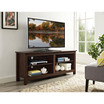 58" Wood TV Media Stand Storage Console