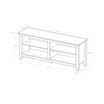 58" Wood TV Media Stand Storage Console