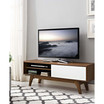 Envision 44" TV Stand in Walnut White