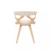 Gardenia Mid-Century Modern Dining and Accent Chair with Swivel