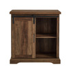 Modern Farmhouse Grooved Door Accent TV Stand