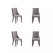 Fifth Avenue 4-Piece Beech Wood Faux Leather Upholstered Dining Chair Set