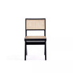 Hamlet 4-Piece Ash Wood and Natural Cane Rectangular Seat Dining Chair