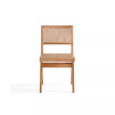 Hamlet 4-Piece Ash Wood and Natural Cane Rectangular Seat Dining Chair