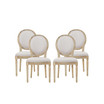 Phinnaeus French Country Dining Chairs Set, 4 Piece