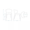 Conrad 4-Piece Woven Tweed Upholstered Dining Chair Set