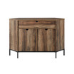 Mesh Door Corner TV Console