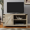 44 inch Rustic Farmhouse Barn Door Console - White Oak