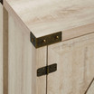 44 inch Rustic Farmhouse Barn Door Console - White Oak